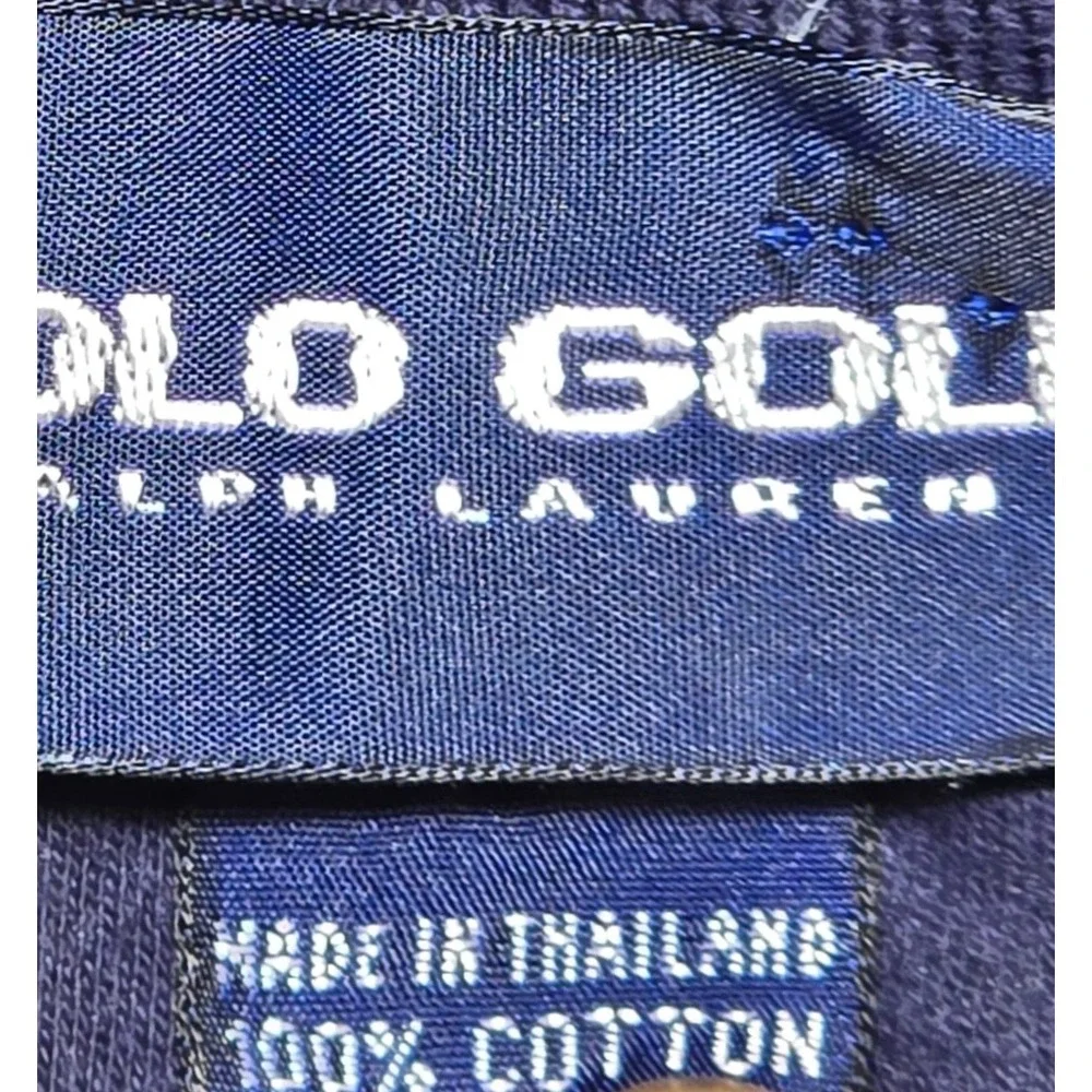 Polo Golf Ralph Lauren Long Sleeve Polo Shirt‎ Golfing Shield Logo XL 90s